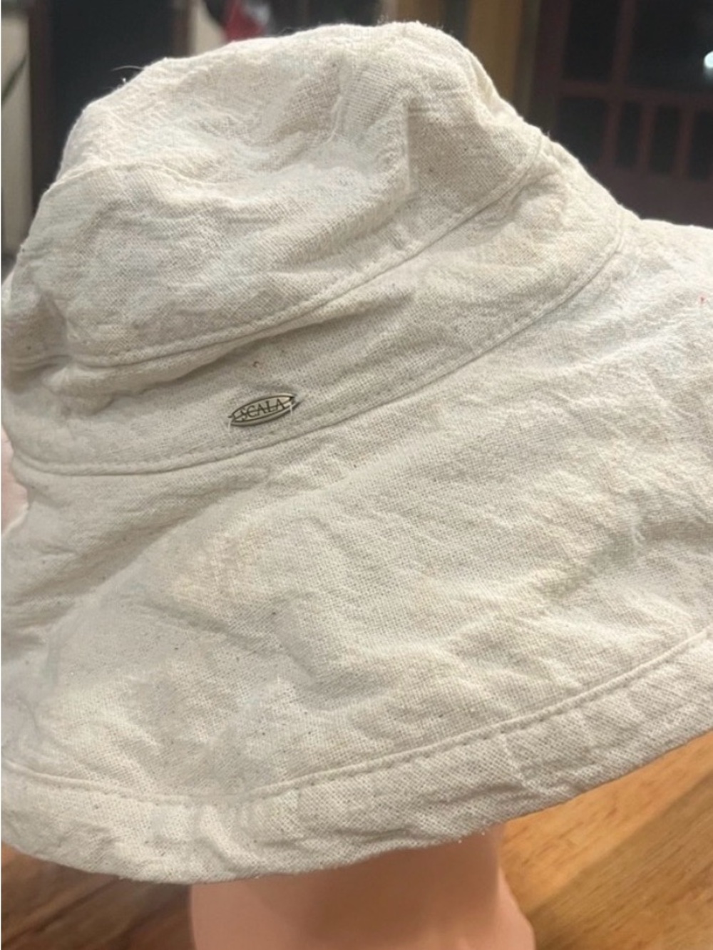 Scala Natural/Cream Wide Brim Sun Hat